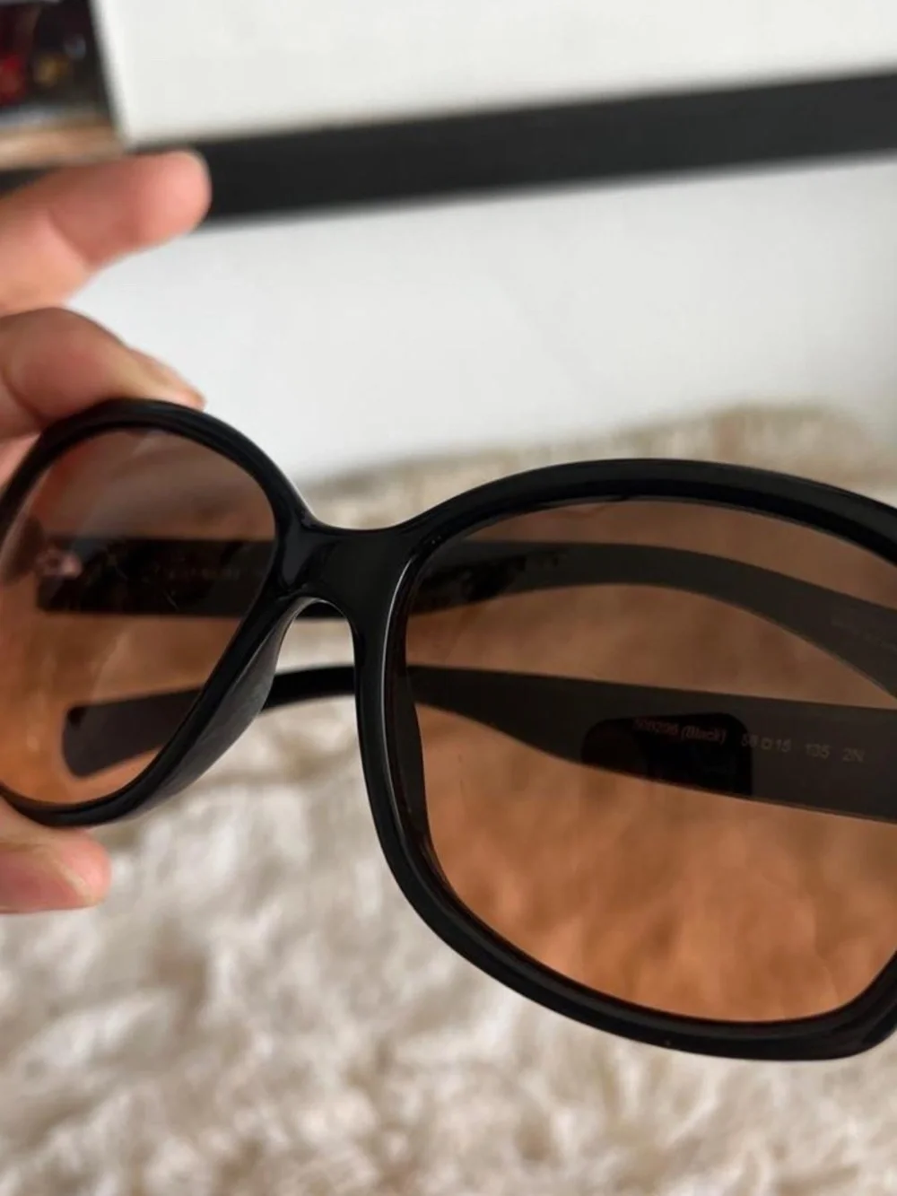 COACH Barbara HC 8099 Black Oversized Square Sunglasses
